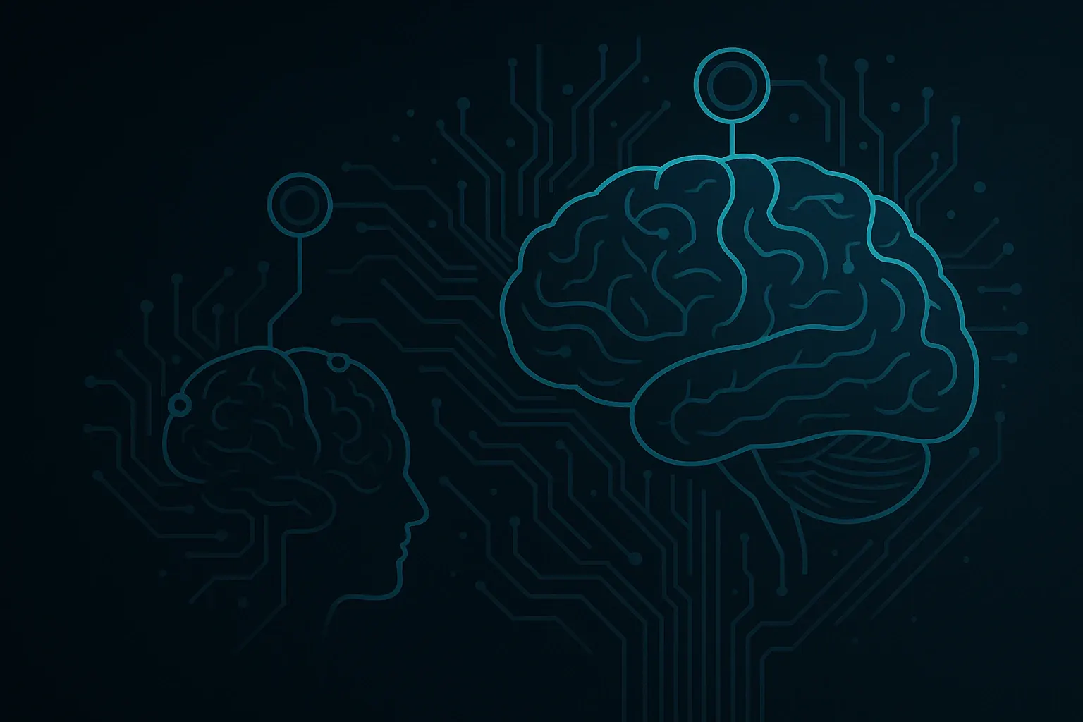 Brain–computer interface abstract illustration